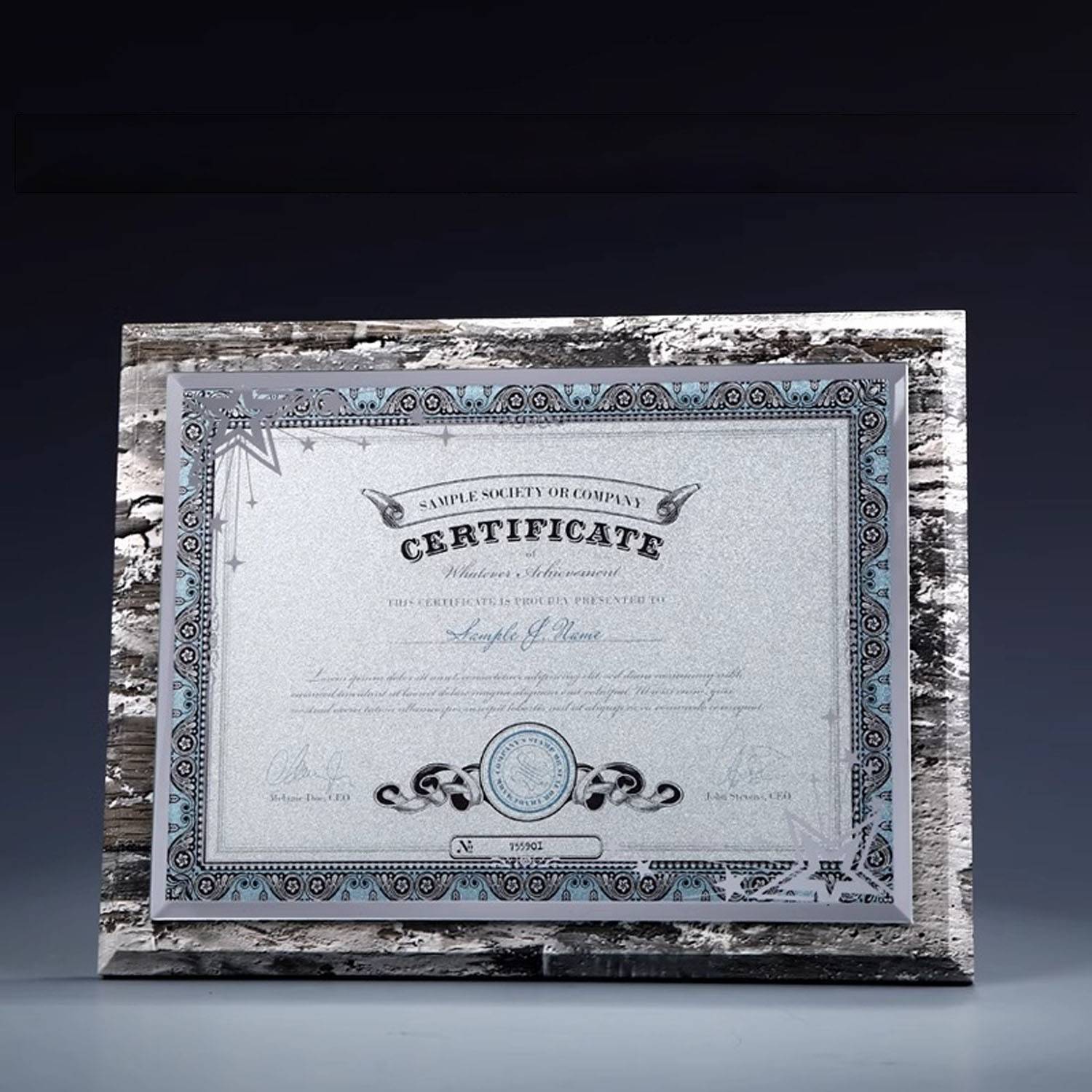 Marble Certificate Of Honor 5
