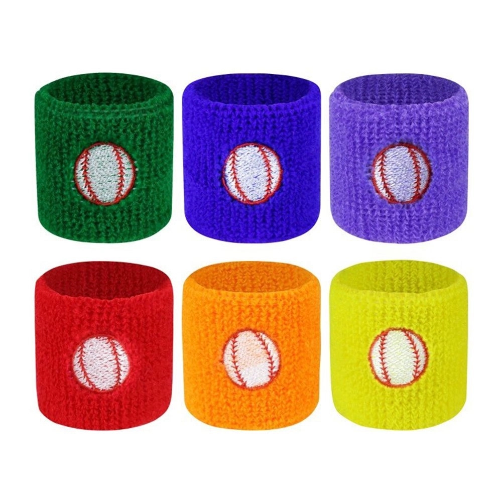 Athletic Cotton Wristbands with Embroidery 5