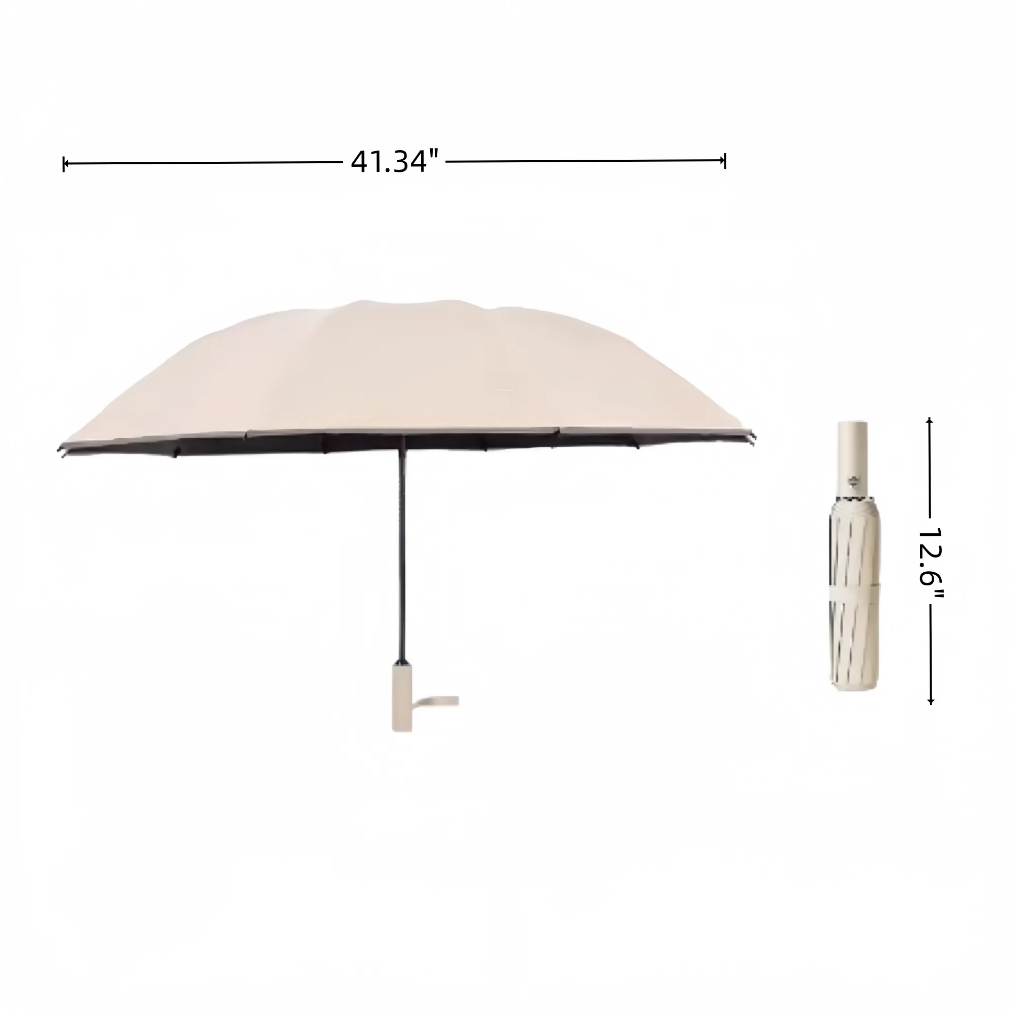 The Vented Auto Open Folding Sunshade Umbrella For Rainy 2