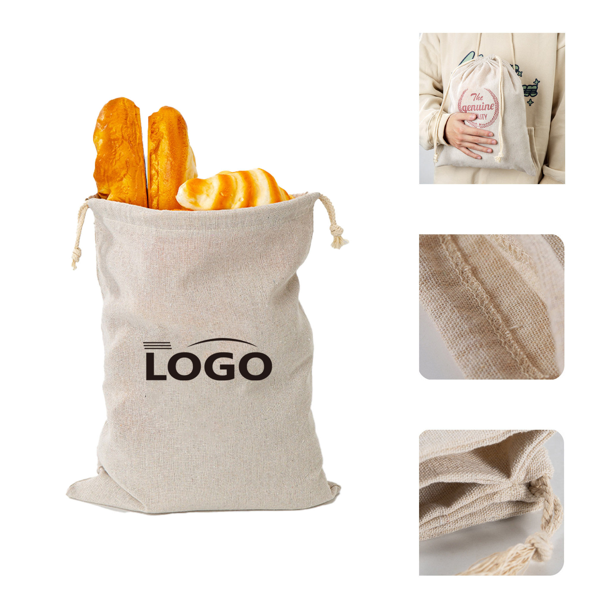 MOQ 20 pcs Cotton Drawstring Bag 2