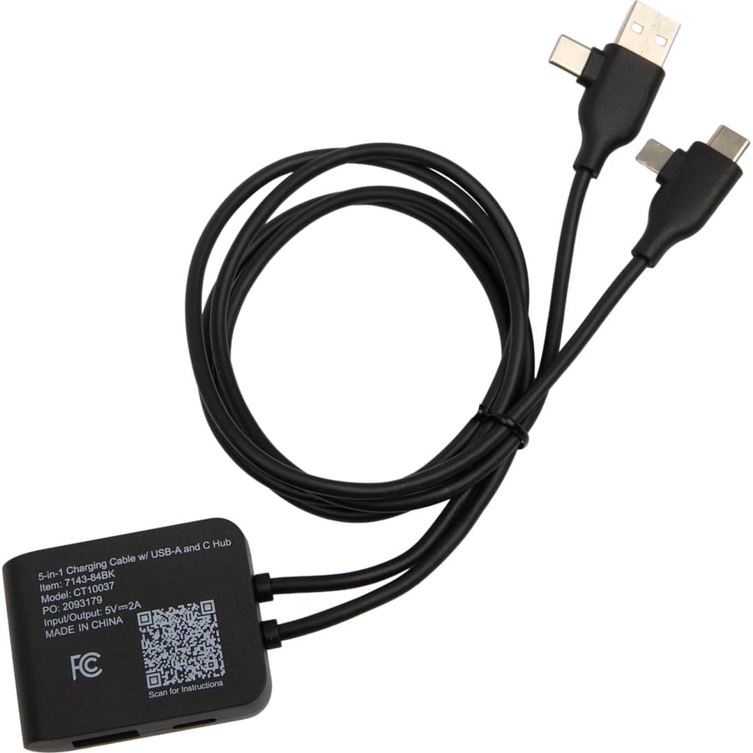 5-IN-1 Charging Cable with USB-A/C Hub 13