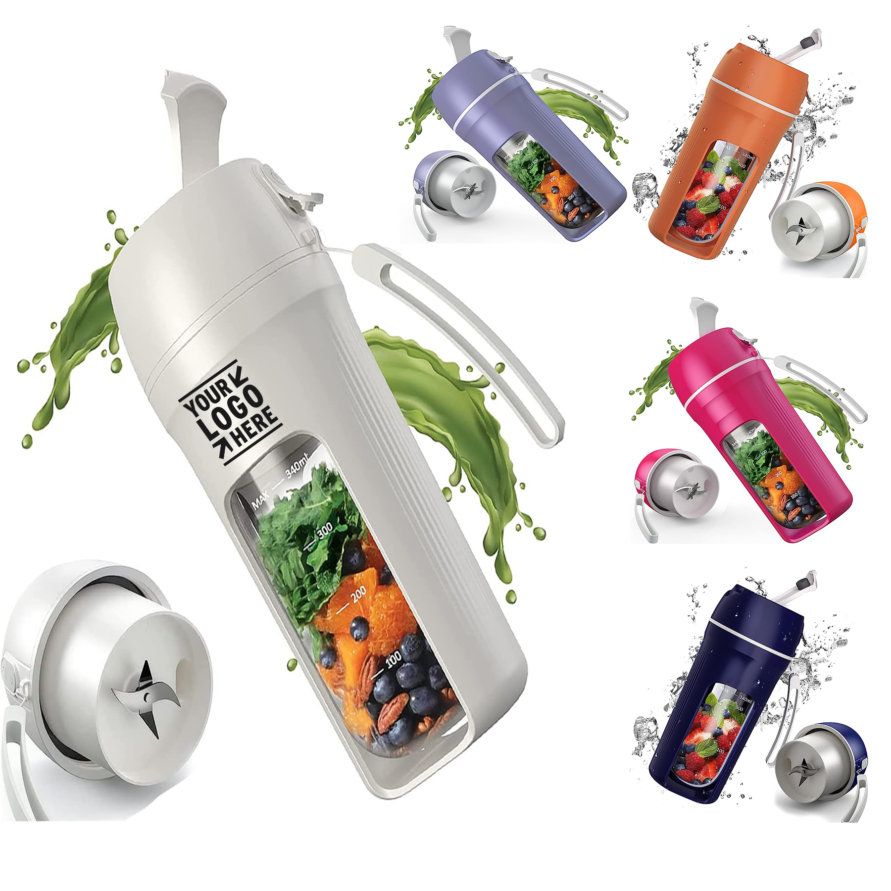 12 oz Personal Blender with Rechargeable USB 2