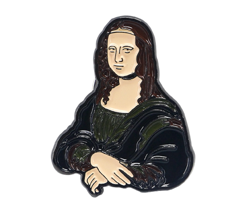 Mona Lisa Souvenir Badge Lapel Pin 3