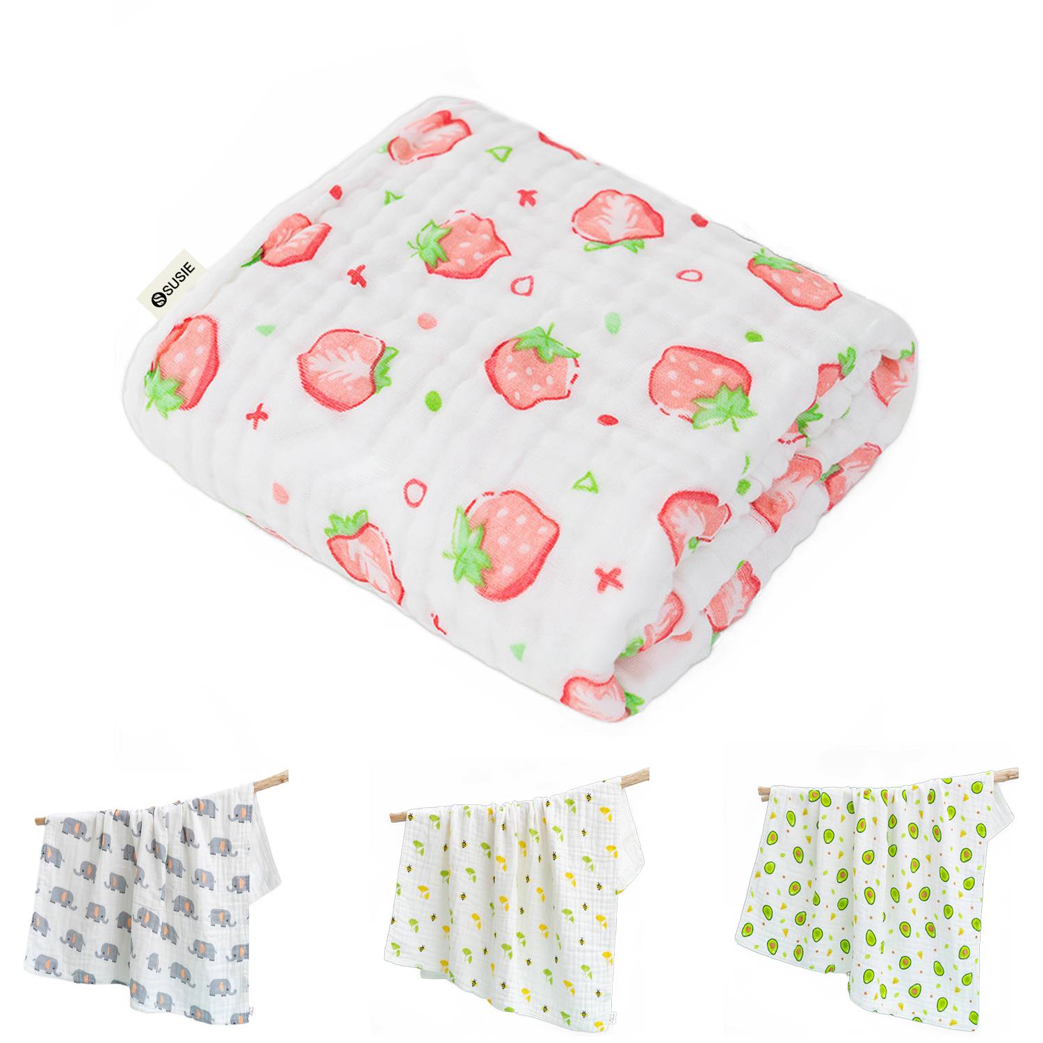Lightweight Thermal Cotton Jacquard Toddler Blanket 1