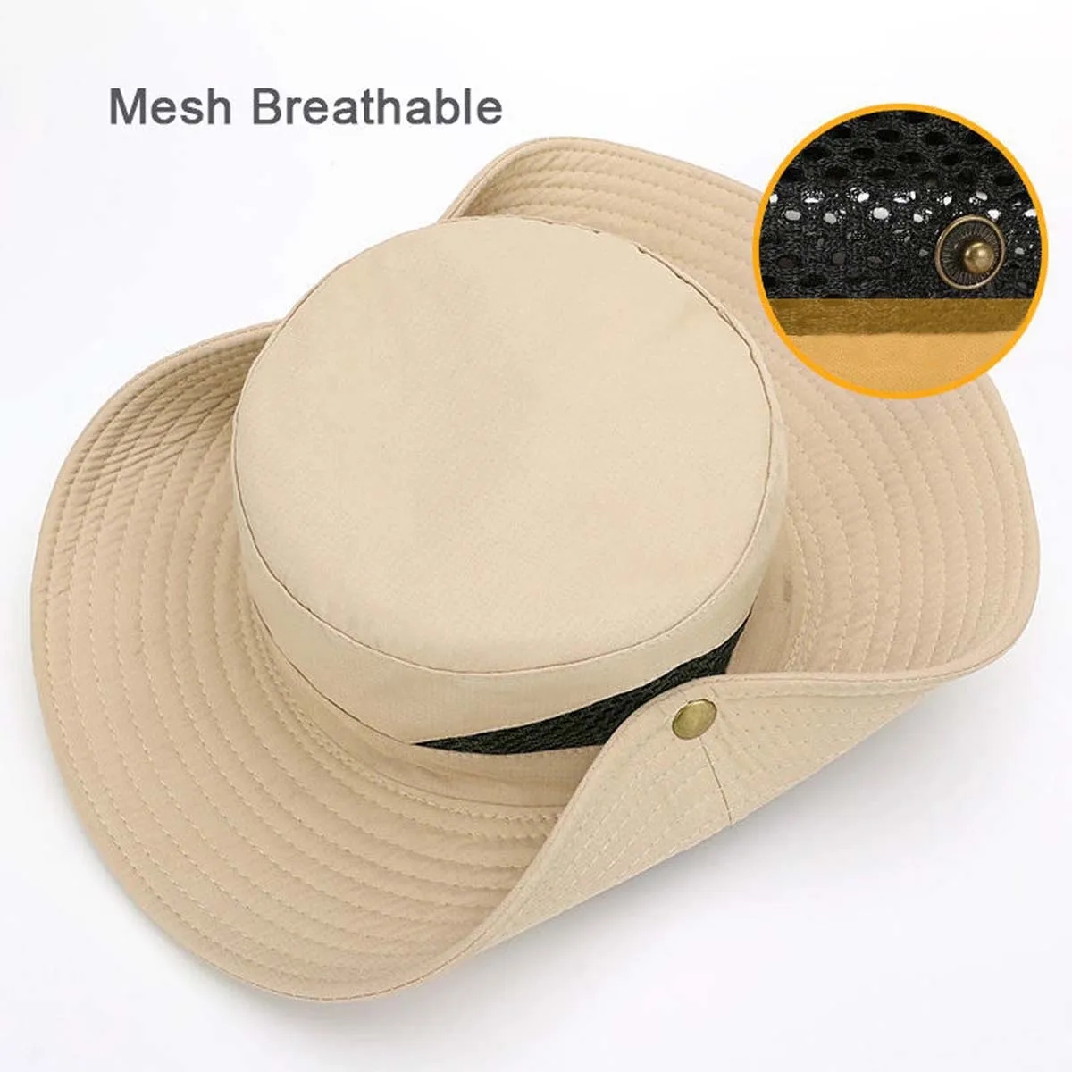 Waterproof Wide Brim Bucket Hat 3