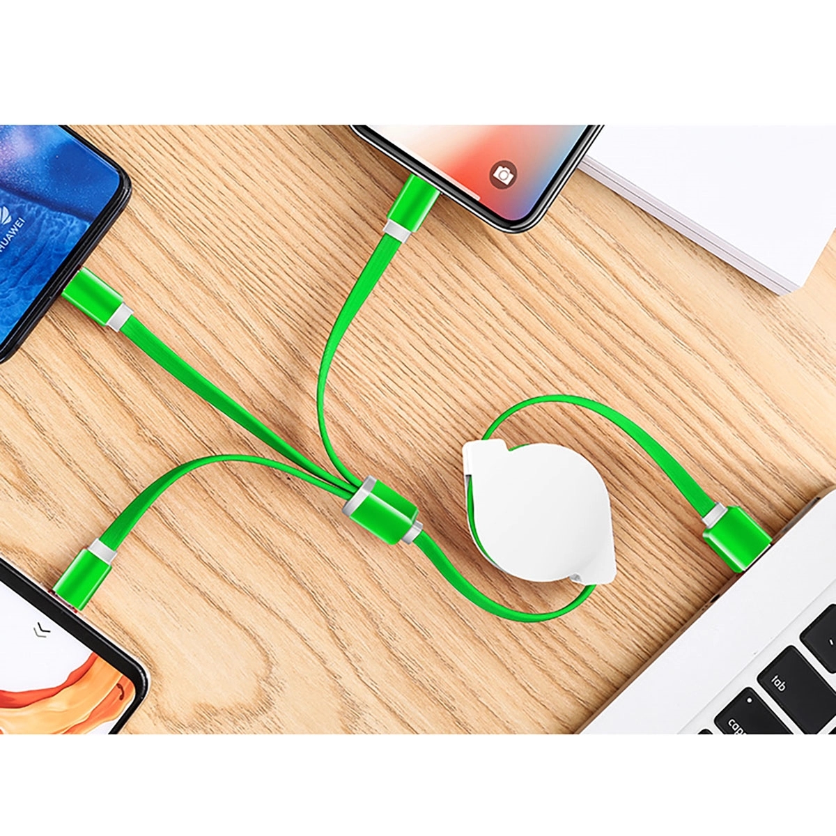 Retractable 3 in 1 Charging Cord Cable 6