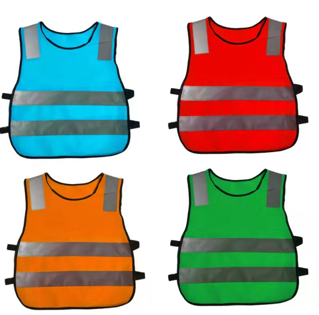 MOQ50Pcs High Visibility Reflective Safety Vest For Kids 2