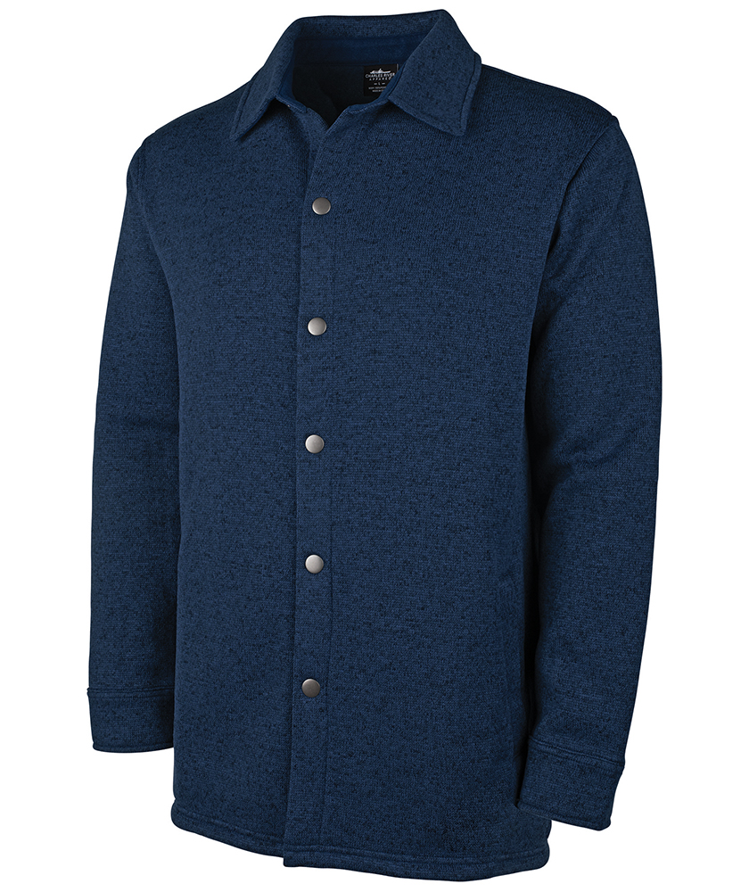 Heathered Fleece Snap Shacket 83