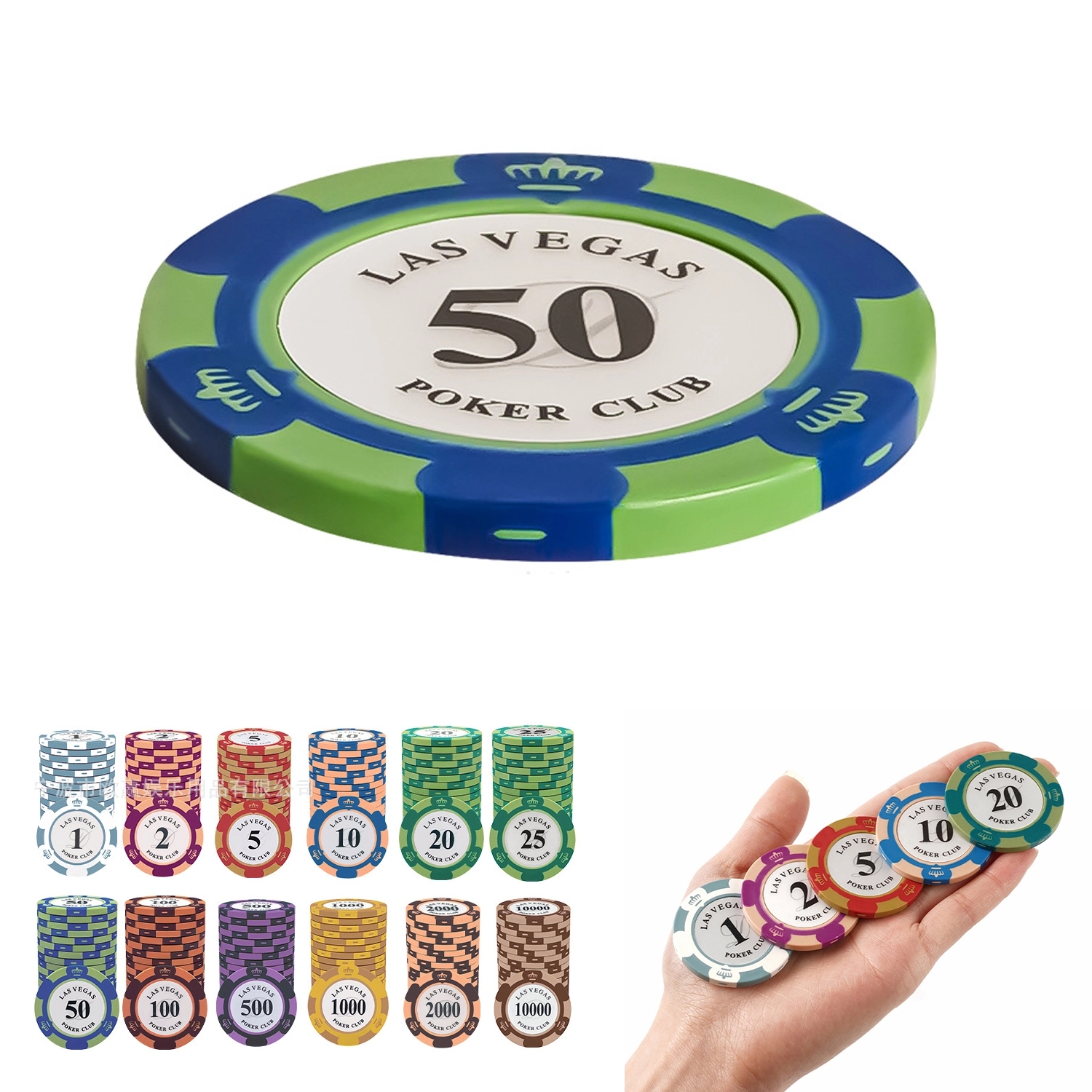 Crown Clay Poker Chips 2