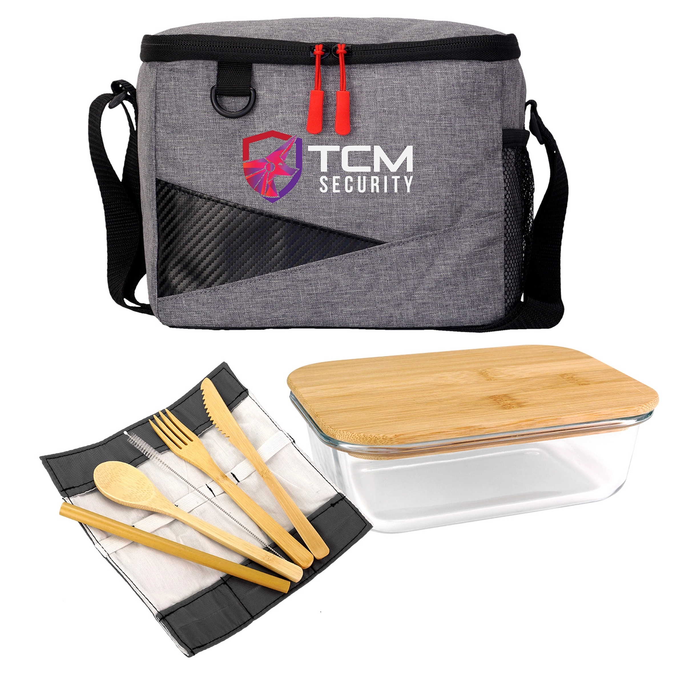 RECYCLED COOLER & BAMBOO SET 9