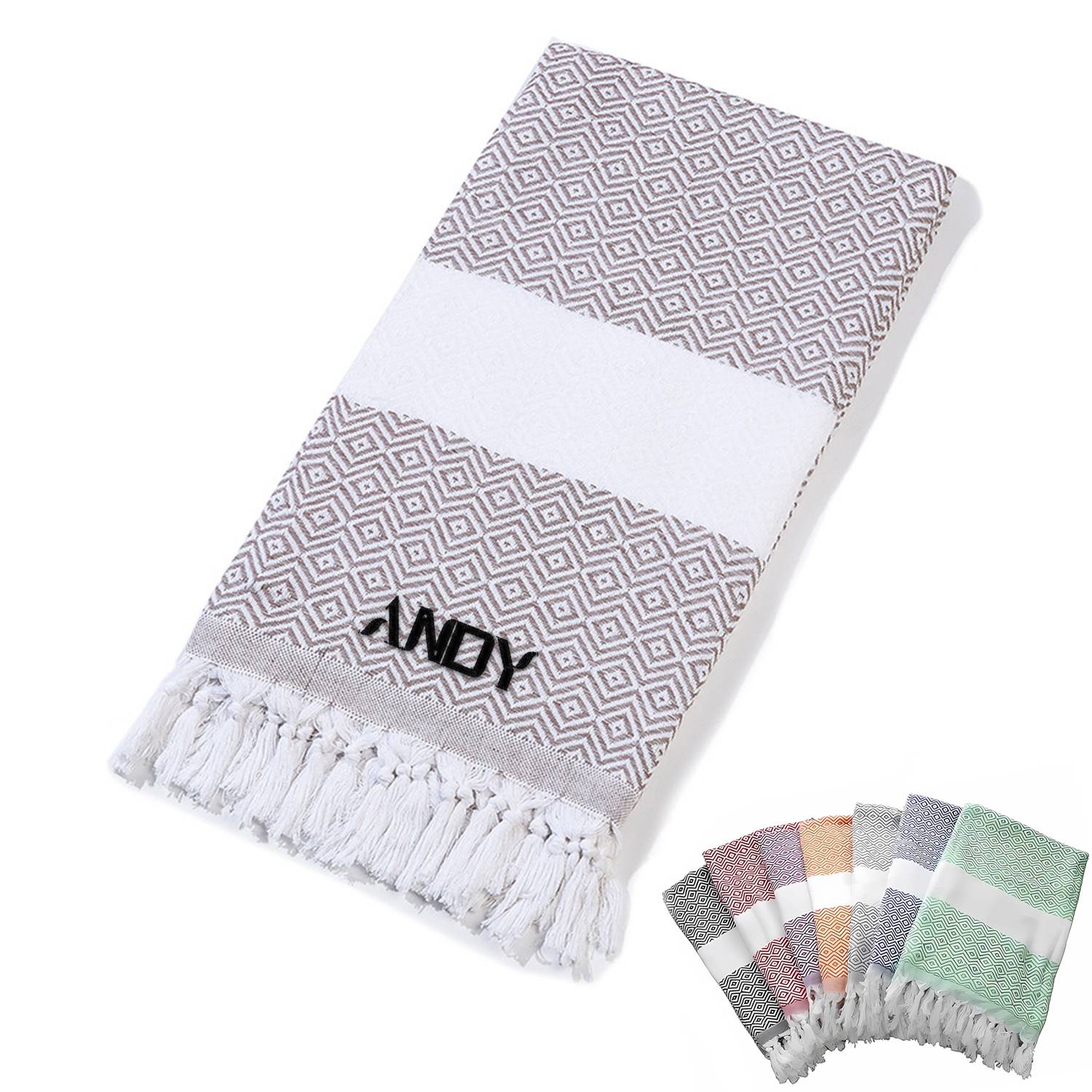 Travel Turkish Cotton Beach Towel Oversized Bath Blanket