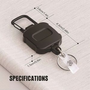 Retractable Id Badge Holder Key Reel 1