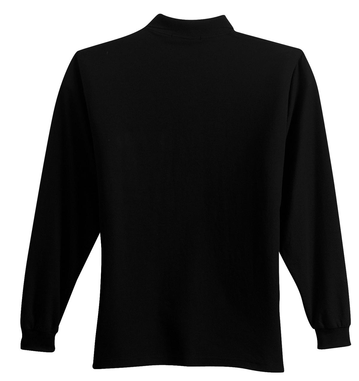 Long Sleeve Silk Touch Polo with Pocket