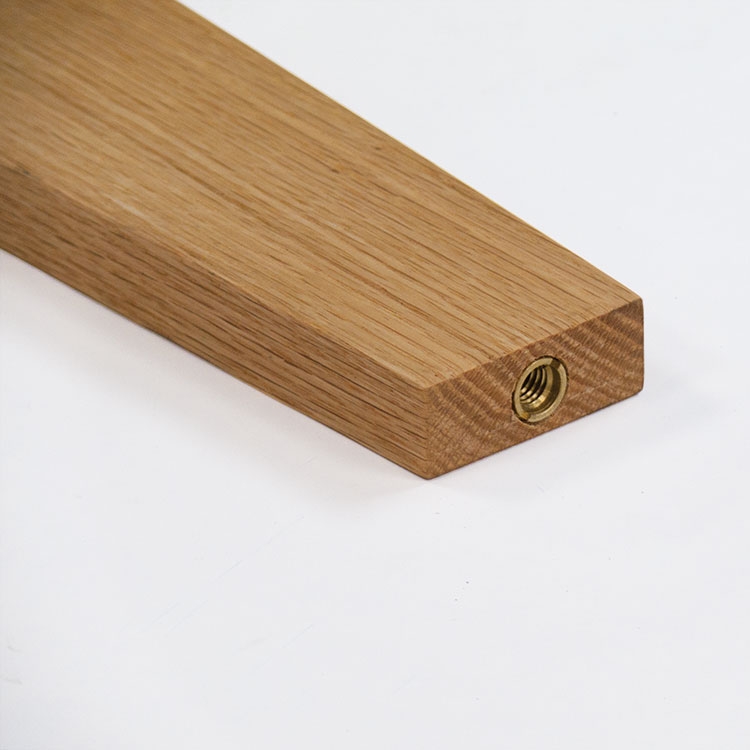 Wood Beer Tap with Recessed Imprint Square 11 25 x 3 3 x 0 75