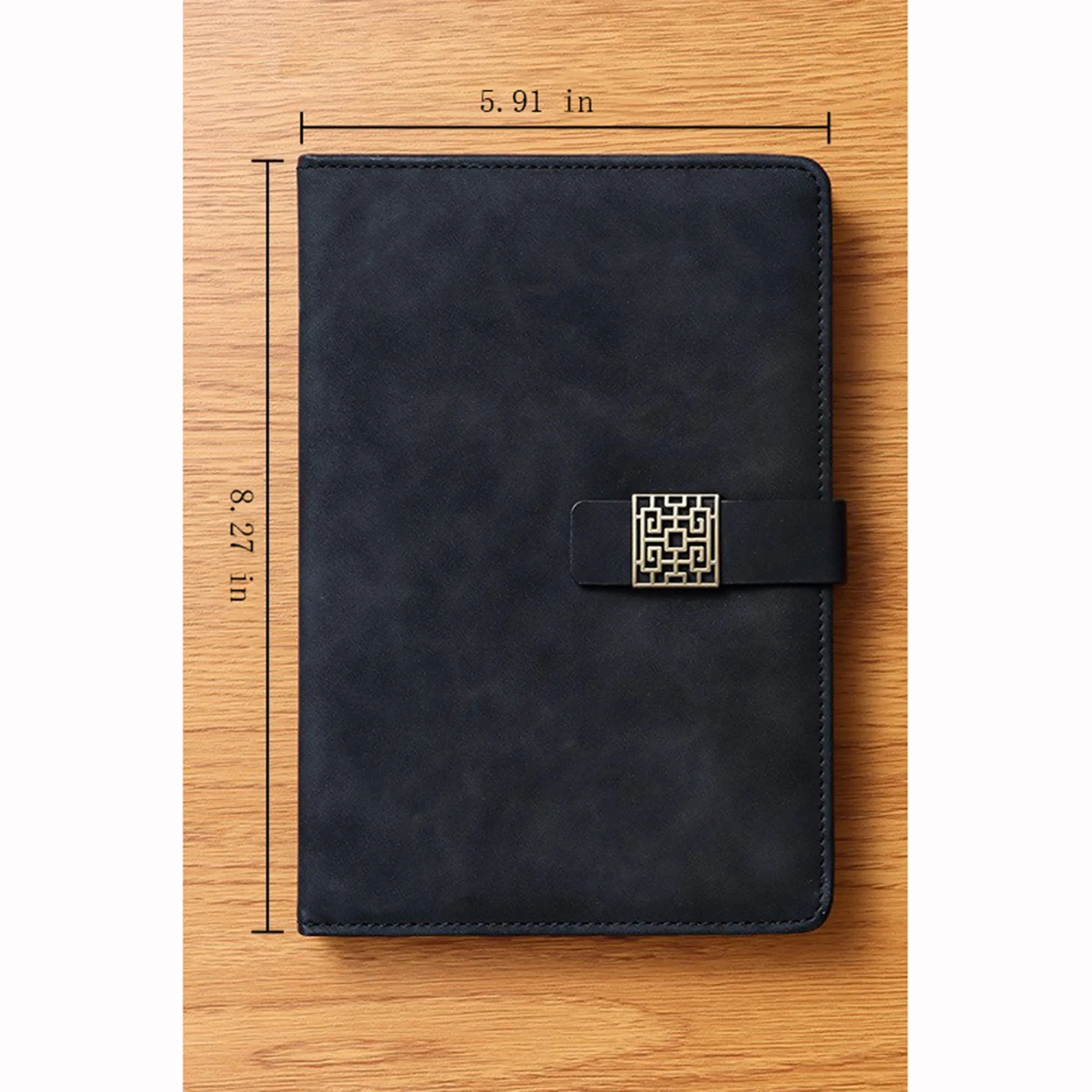 A5 Vintage Clasp Notebook for Business & Study 6