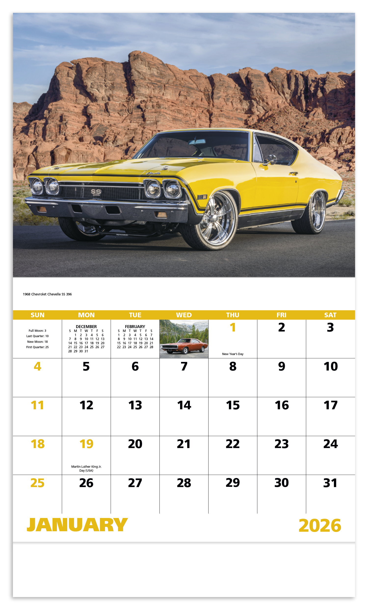 Good Value™ Muscle Thunder - Stapled Calendar 4