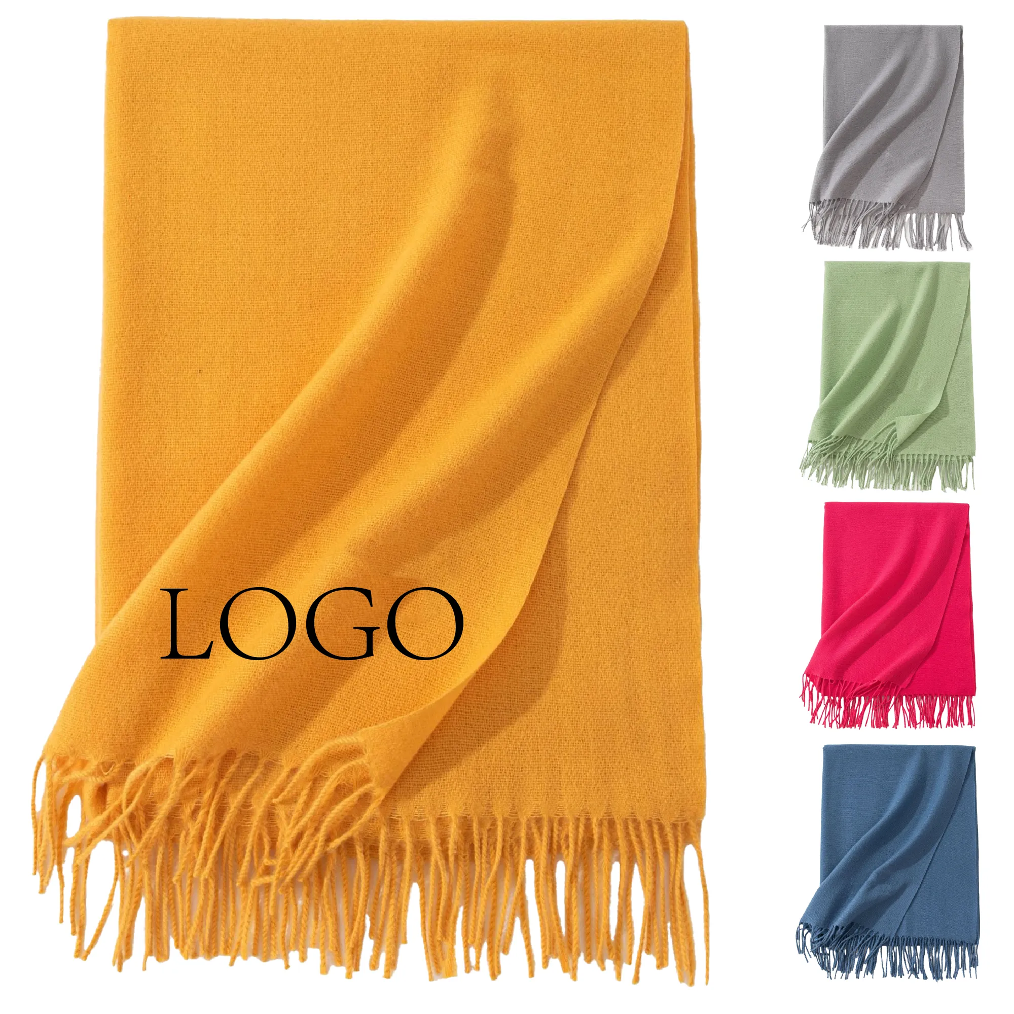 Solid Winter Scarf For Women