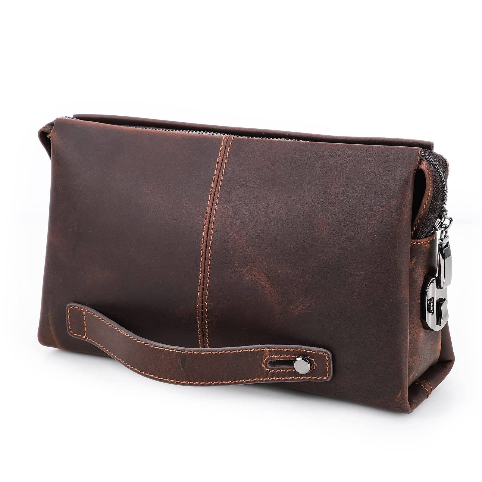 Genuine Leather Clutch Purse Bag For Man 4