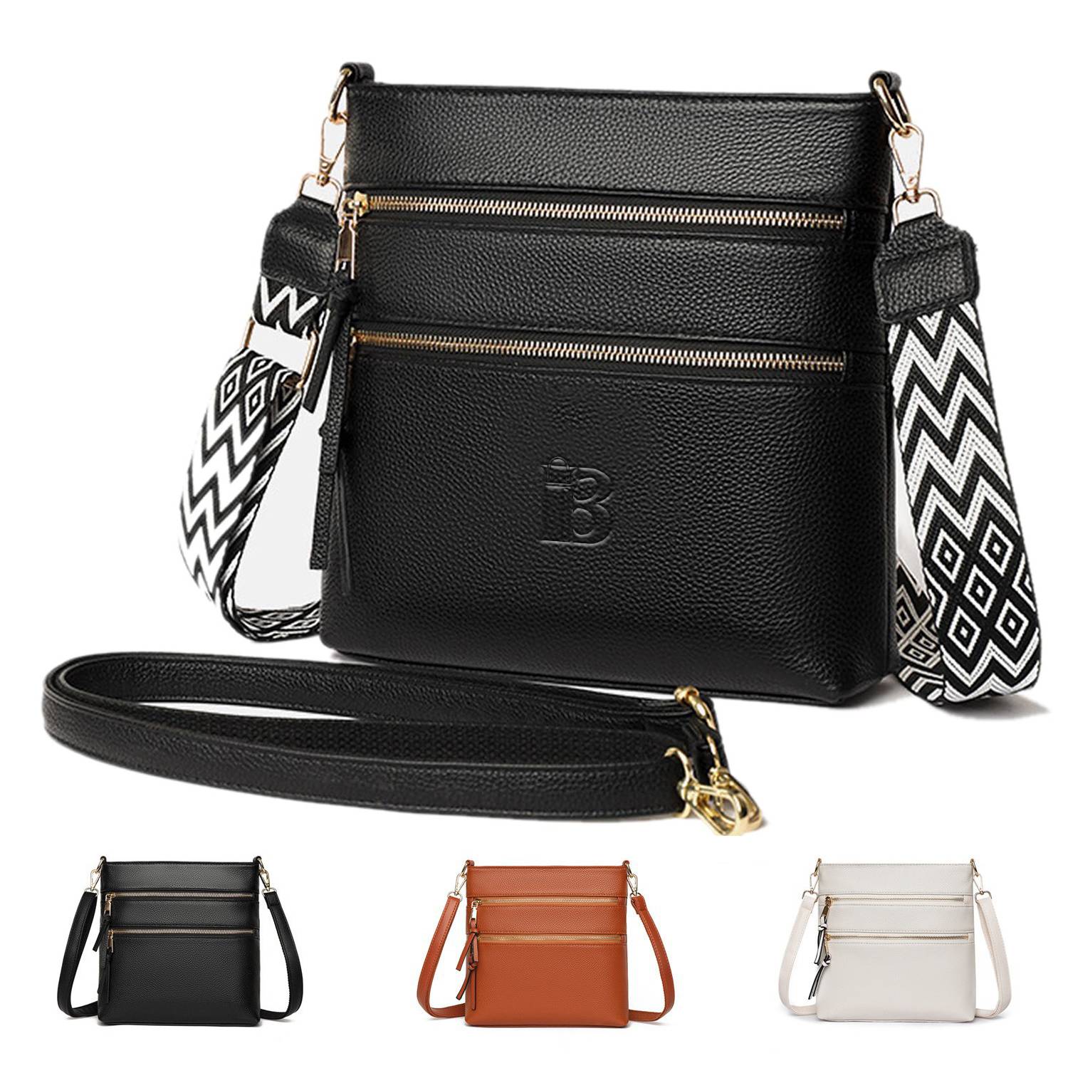 Large Genuine Leather Tote Crossbody Bag 3