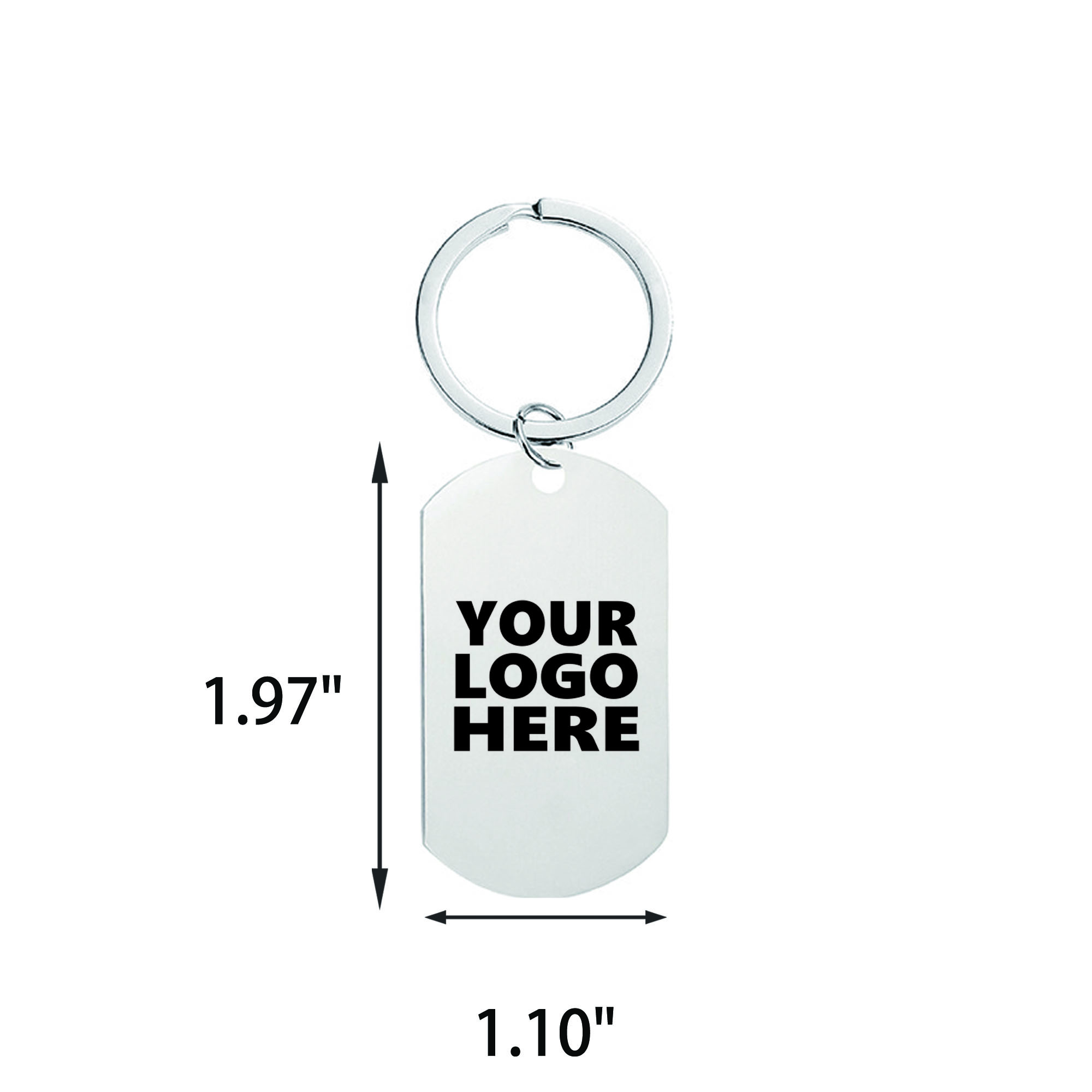 Stylish Custom Stainless Steel Keychain 2
