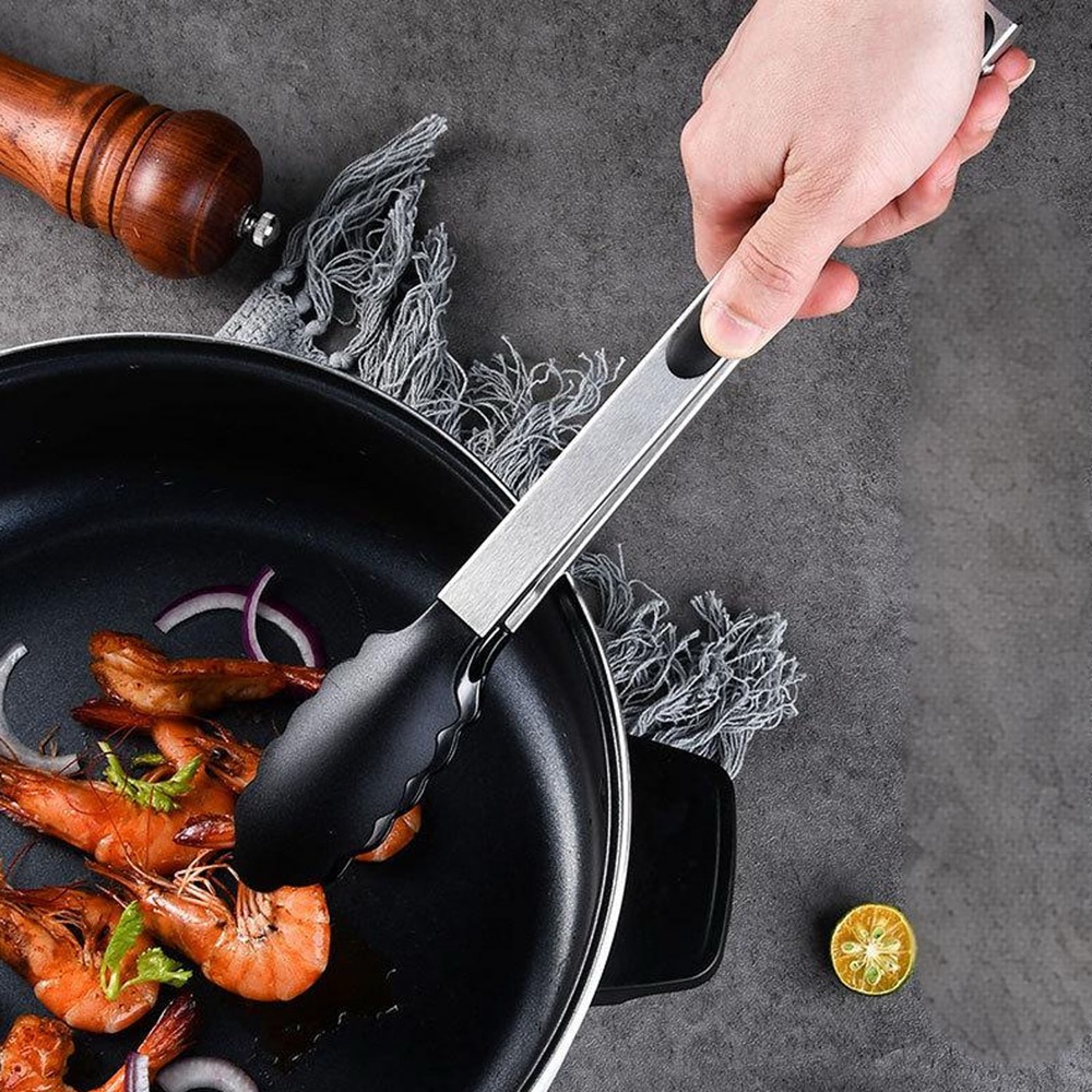 Stainless Steel Silicone Wire Tail Handle Food Clip 2