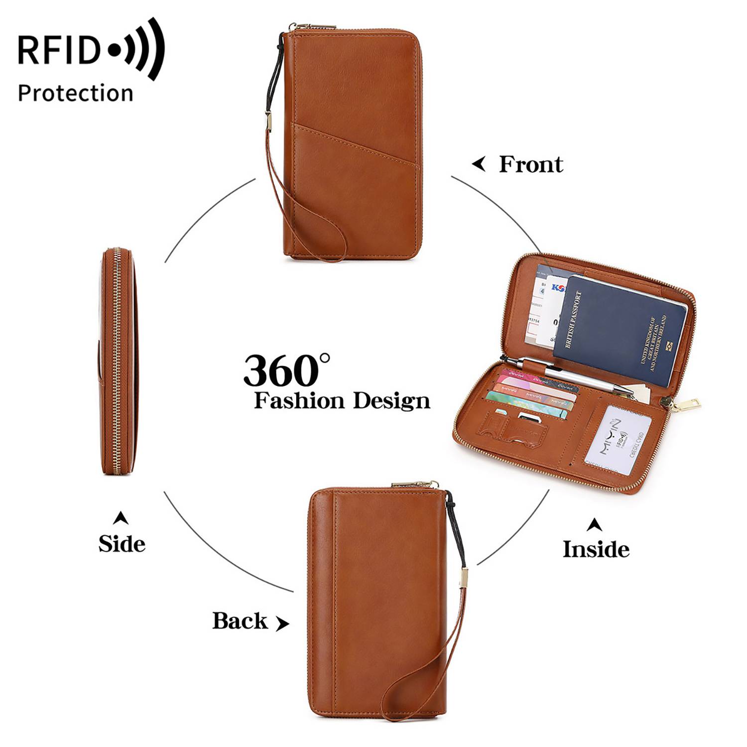 New Anti-theft Travel Document Multifunctional Storage Bag 10