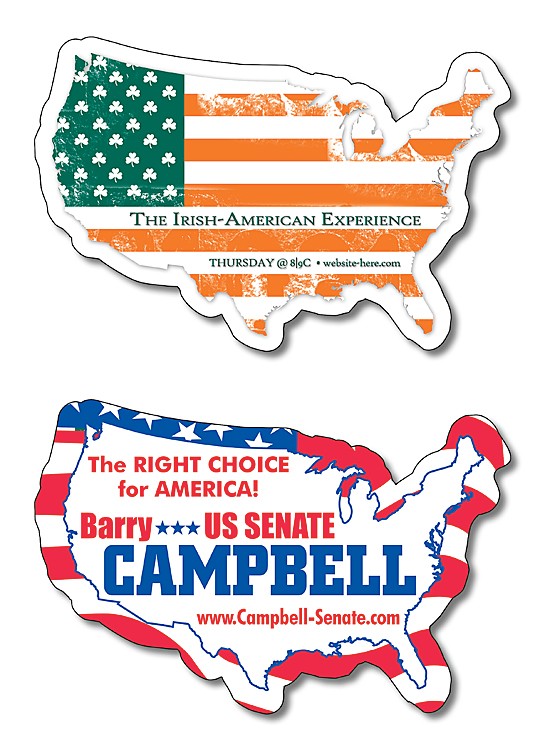 United States Shape Magnet - 3.5x2.34 - 20 mil. 1