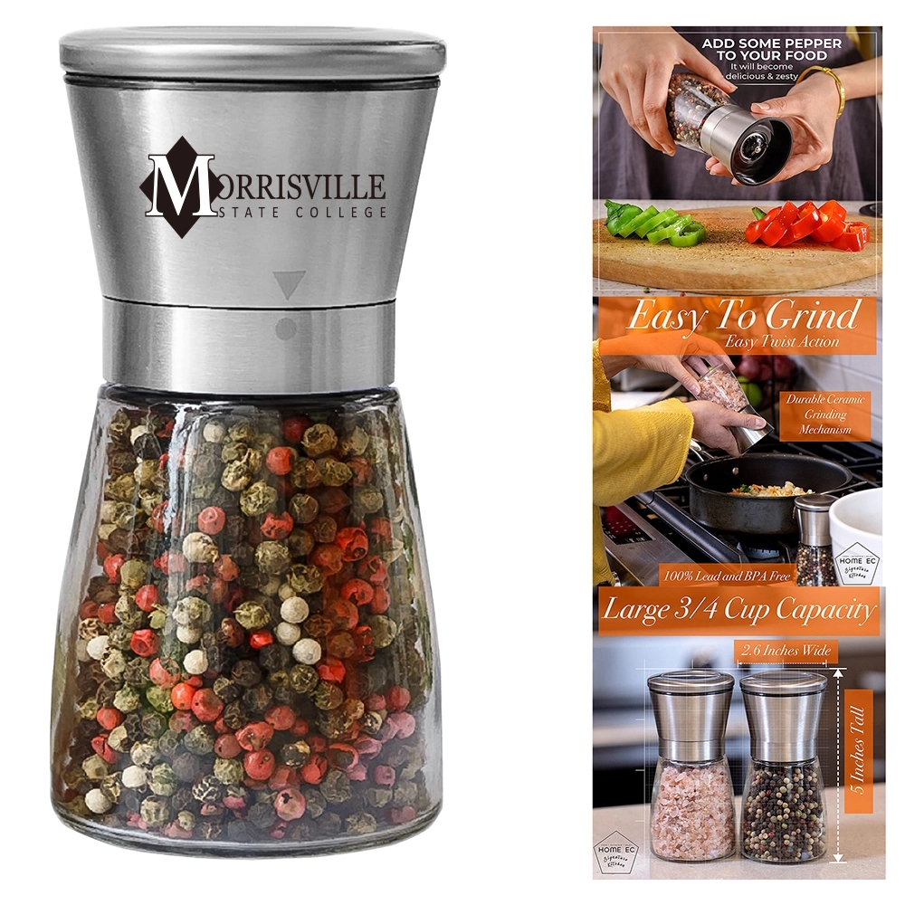 Premium Stainless Steel Salt or Pepper Grinder 2