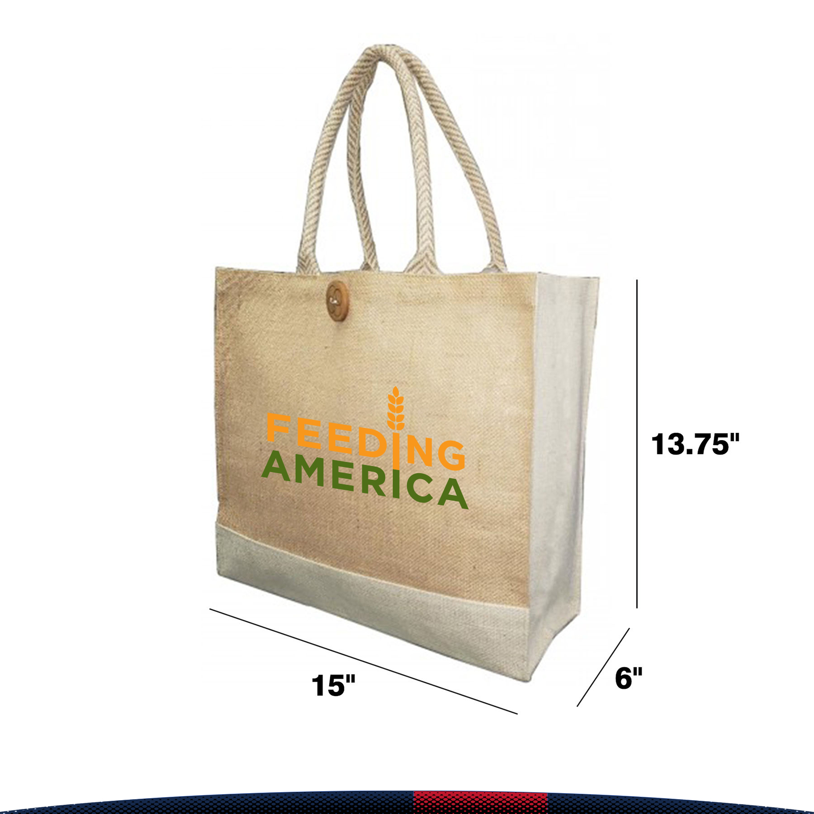 Inkay Laminated Jute Tote Bag, custom tote bag with logo imprint 4