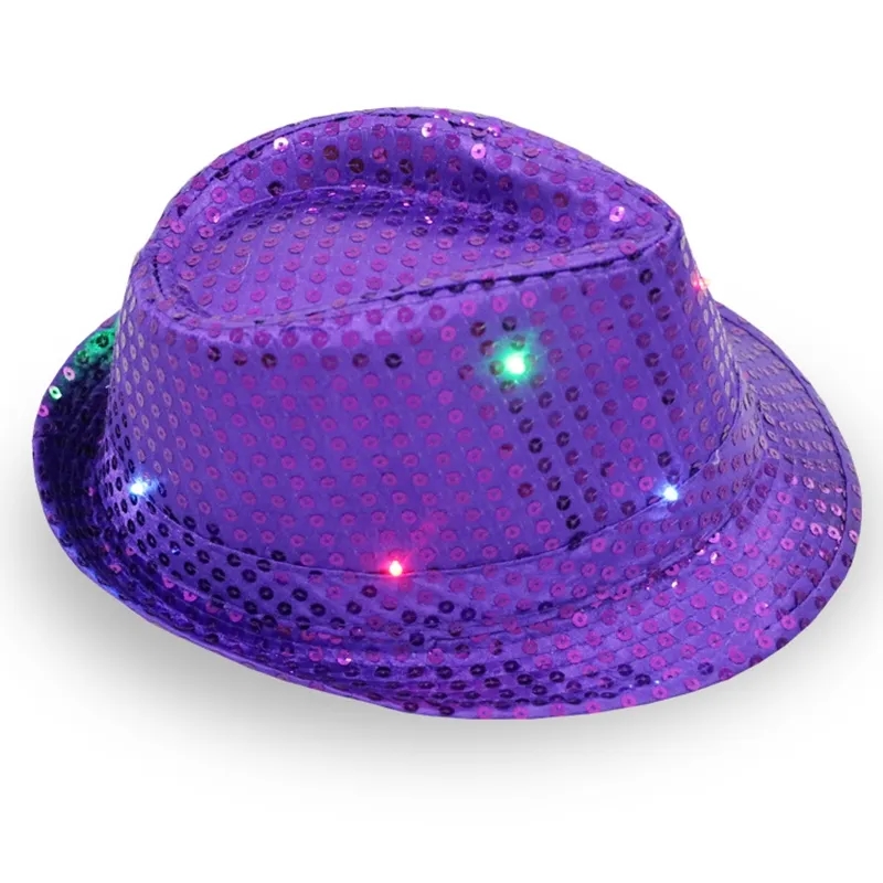 Flashing Fedora Hat For Parties St Patrick'S Day 3