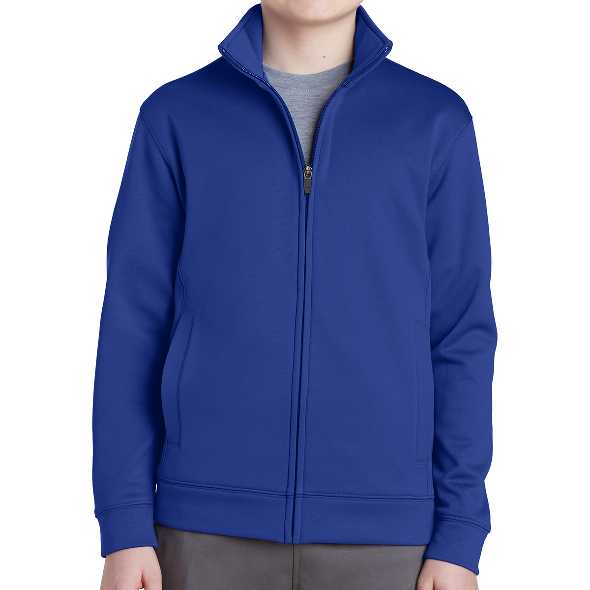 Sport-Tek® Youth Sport-Wick® Fleece Full-Zip Jacket 30