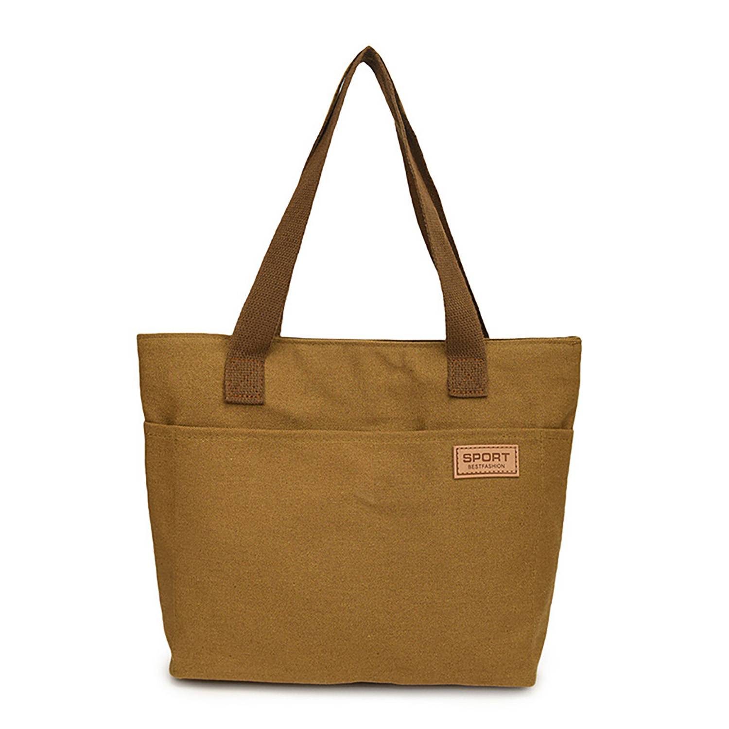Large Capacity Canvas Tote Bag, custom tote bag with logo imprint 9