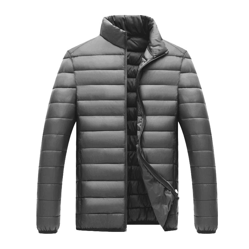 Men's Lightweight Water-Resistant Packable Hooded Puffer Jacket 14