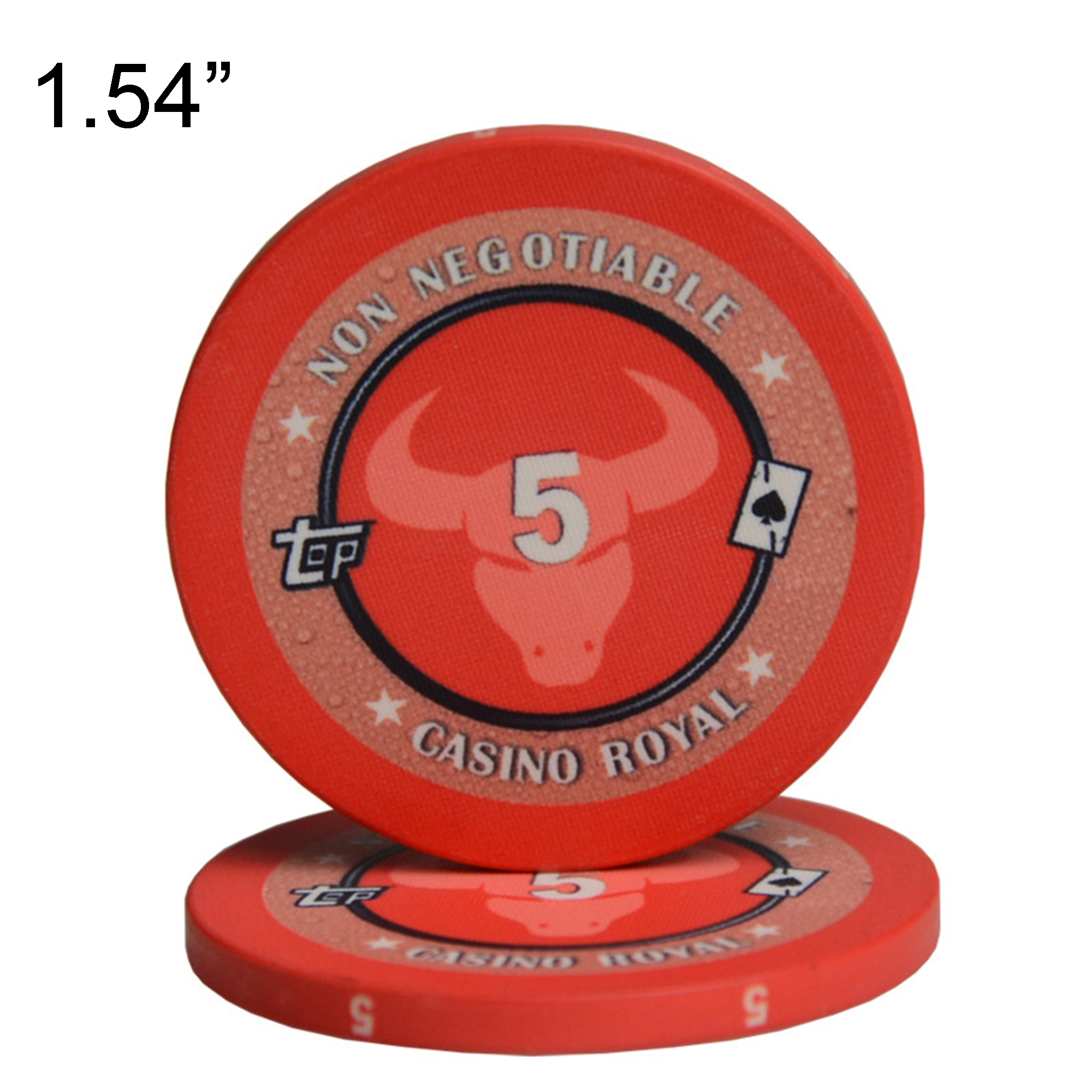 1.5in Ceramic Poker Chip Full Color MOQ100pcs 2