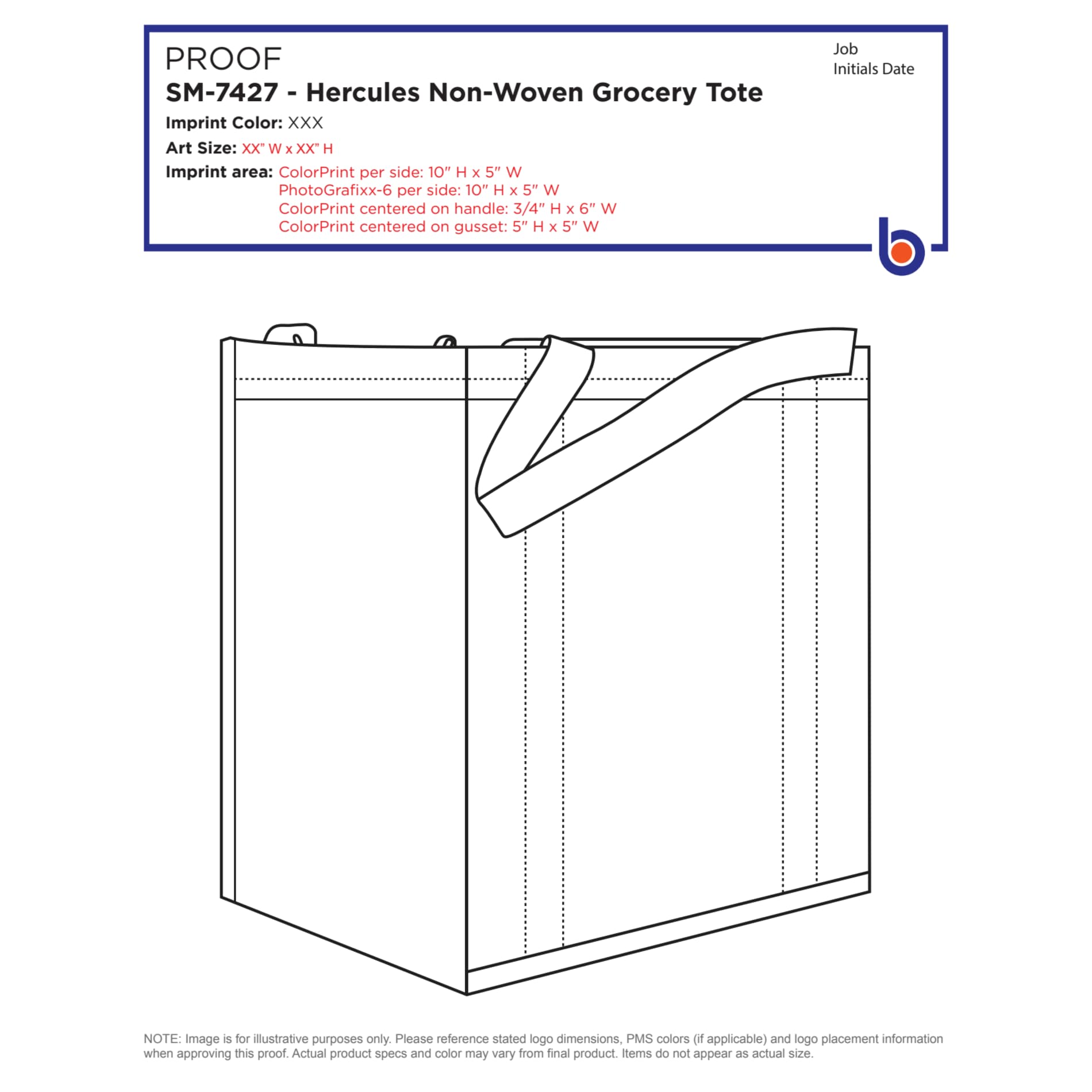 Hercules Non-Woven Grocery Tote 152