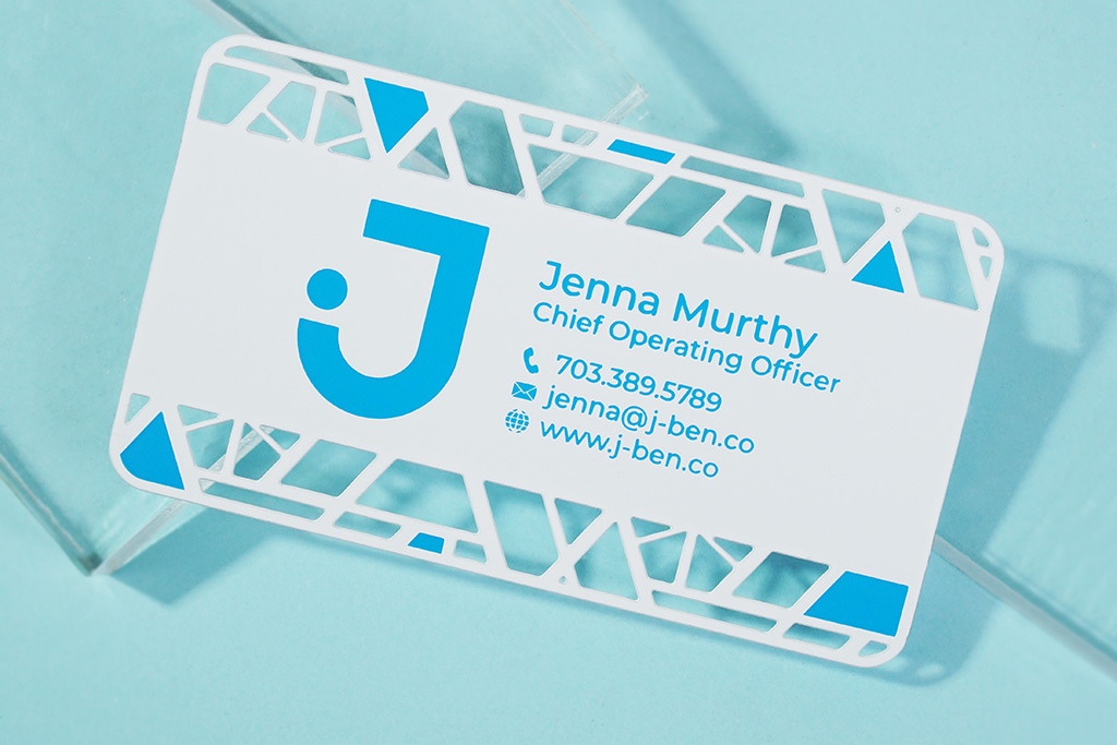 White Metal Business Cards