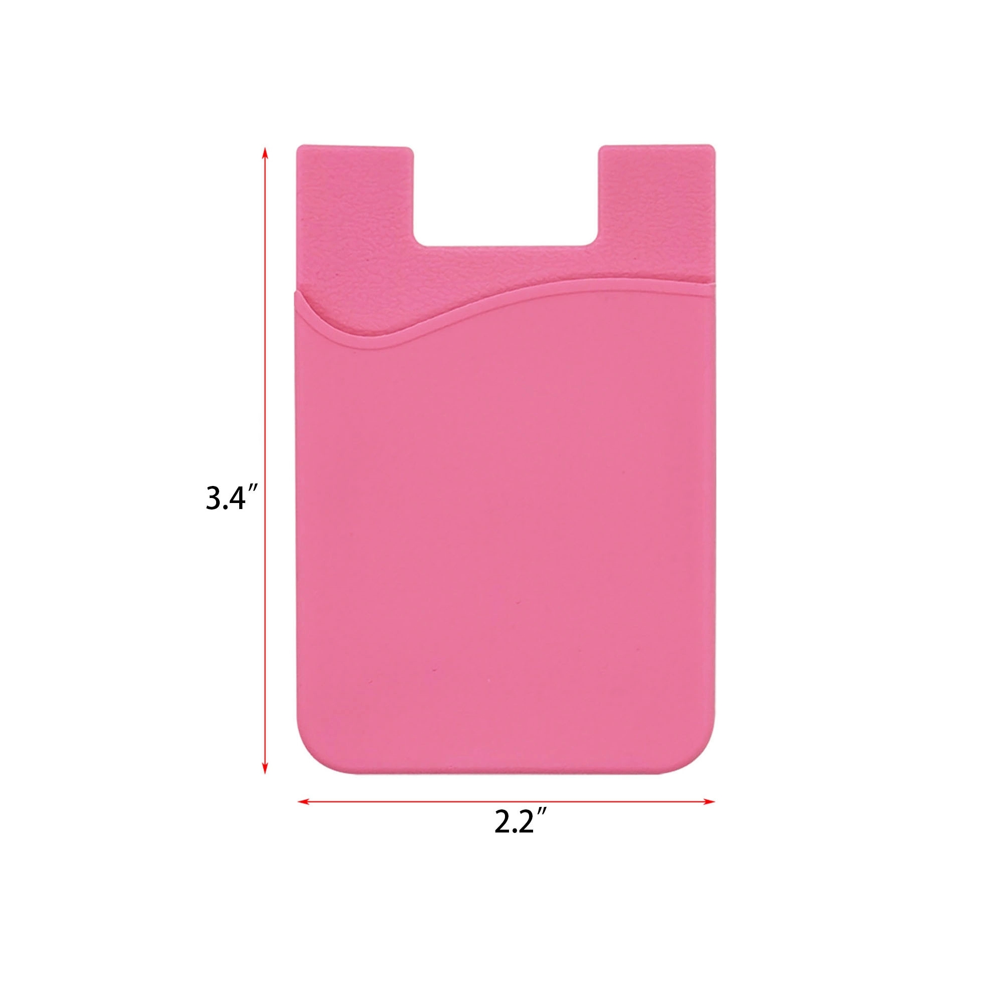 Ultra Thin Stick-on Silicone Credit Card Phone Wallet 4