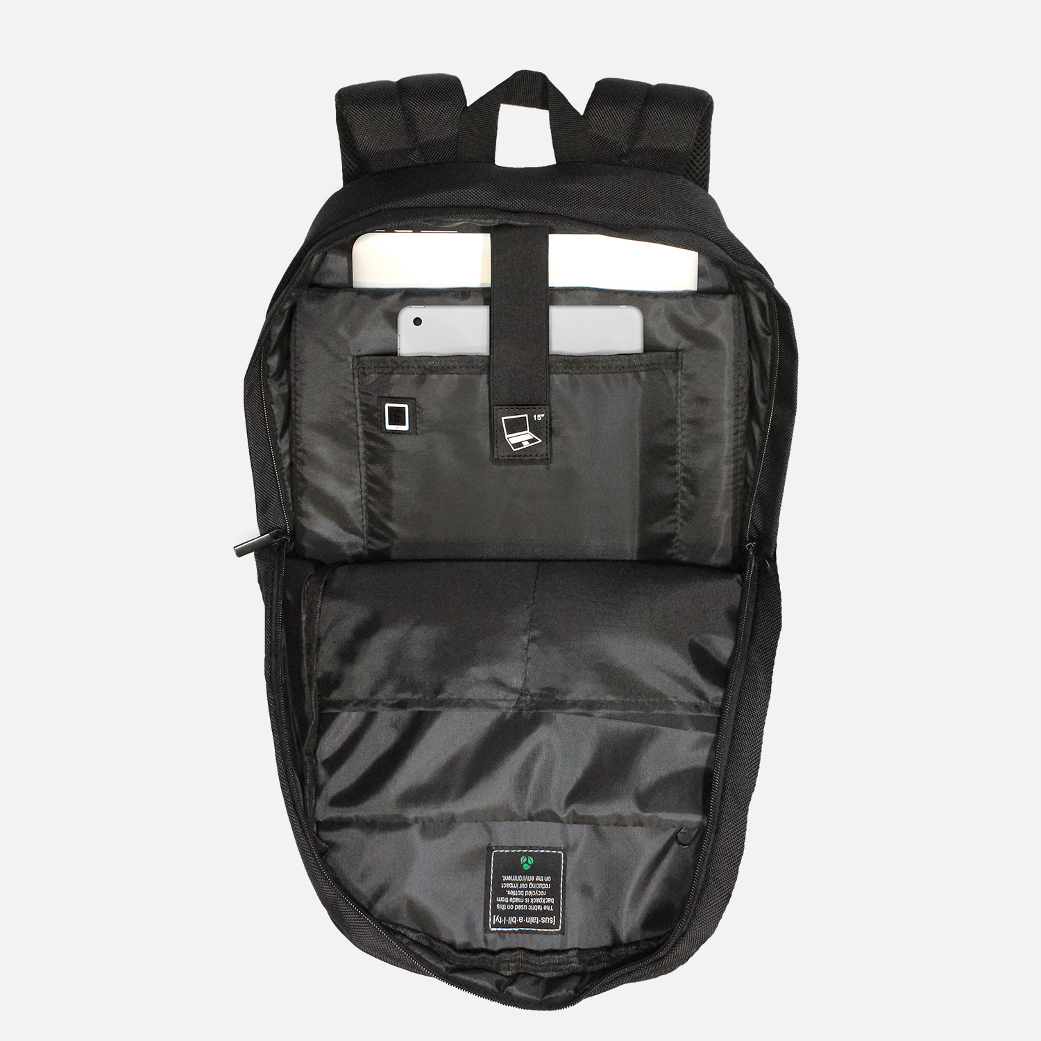 Canyon RPET Eco Friendly Backpack anti-bacterial fabric