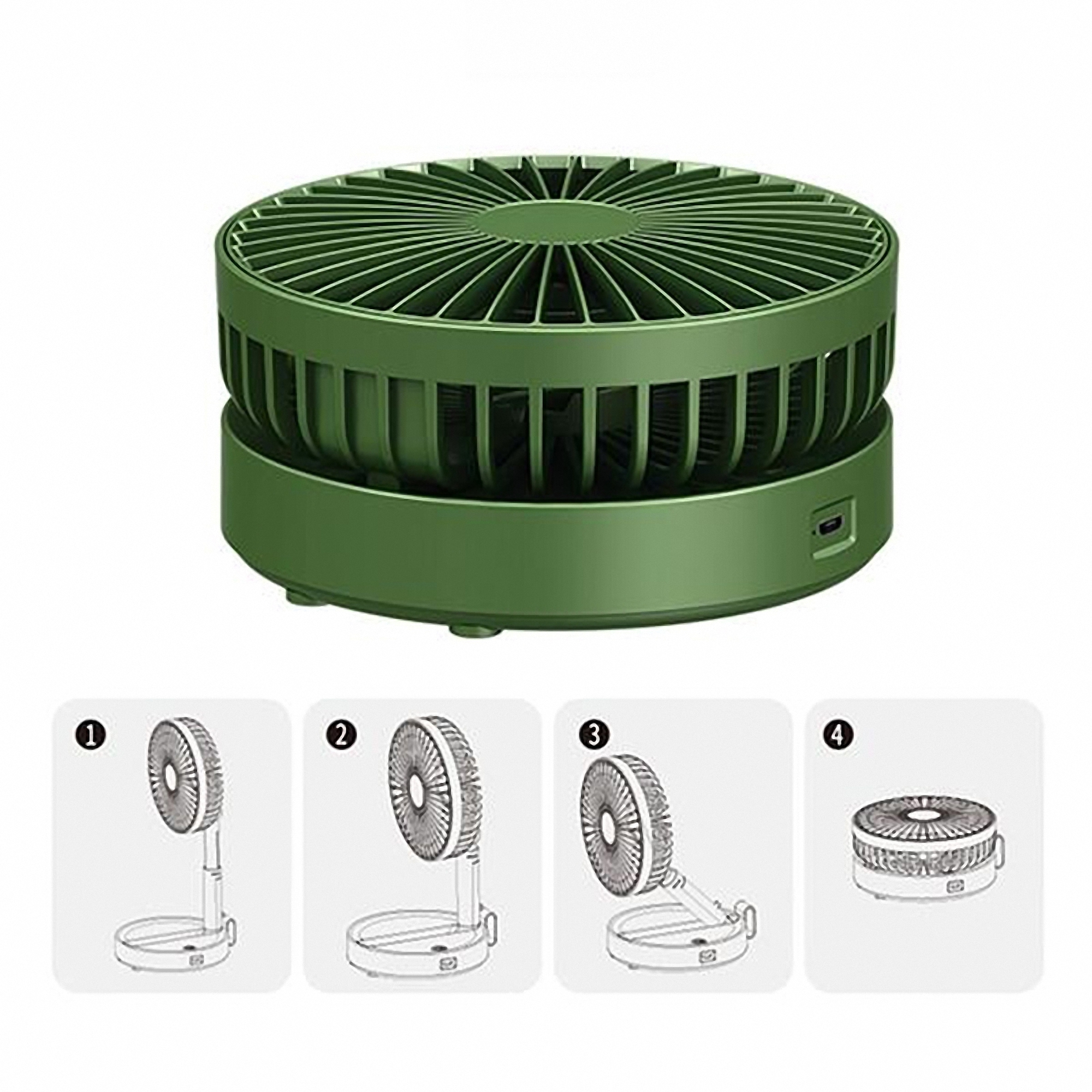 Portable Adjustable Height Desk Fan 5