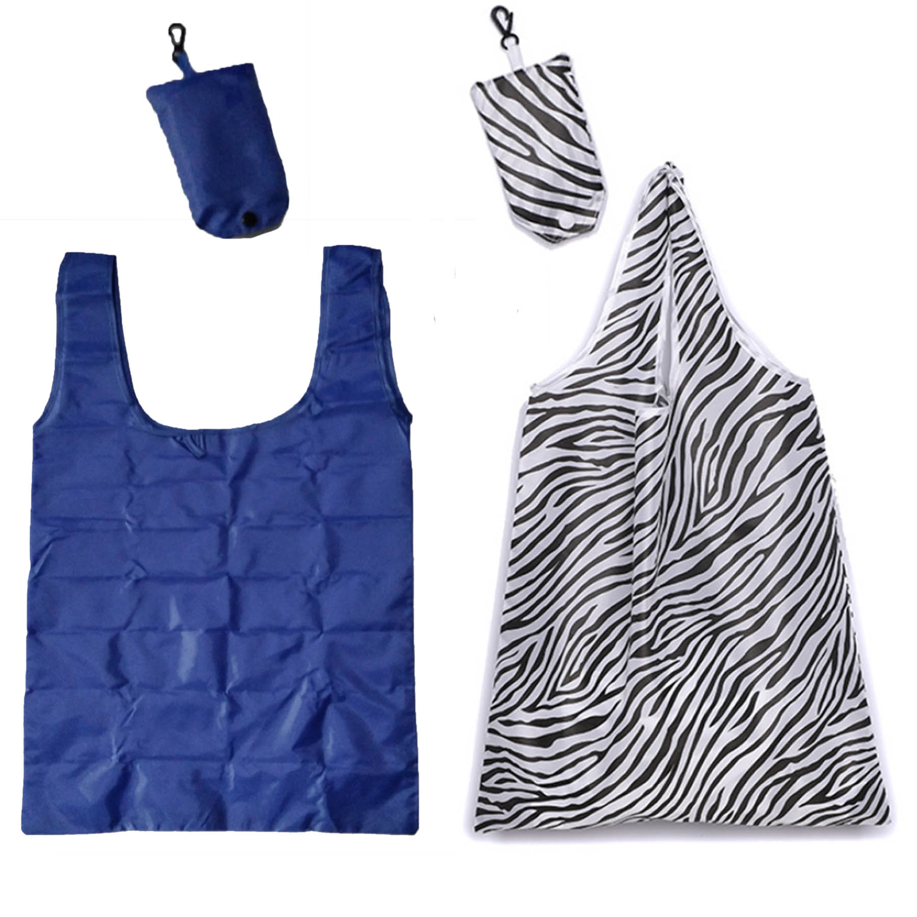 Reusable Shopping Bags Eco Friendly Large Tote Bag Foldable With Pouch 1
