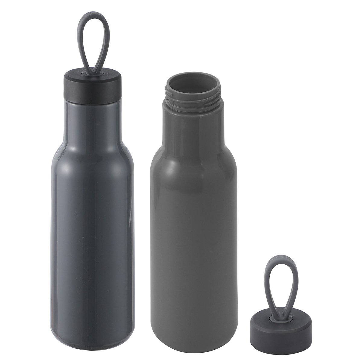 Cameo 23 oz PLA Sports Bottle with Silicone Loop Handle, custom plastic water bottle with logo imprint 2