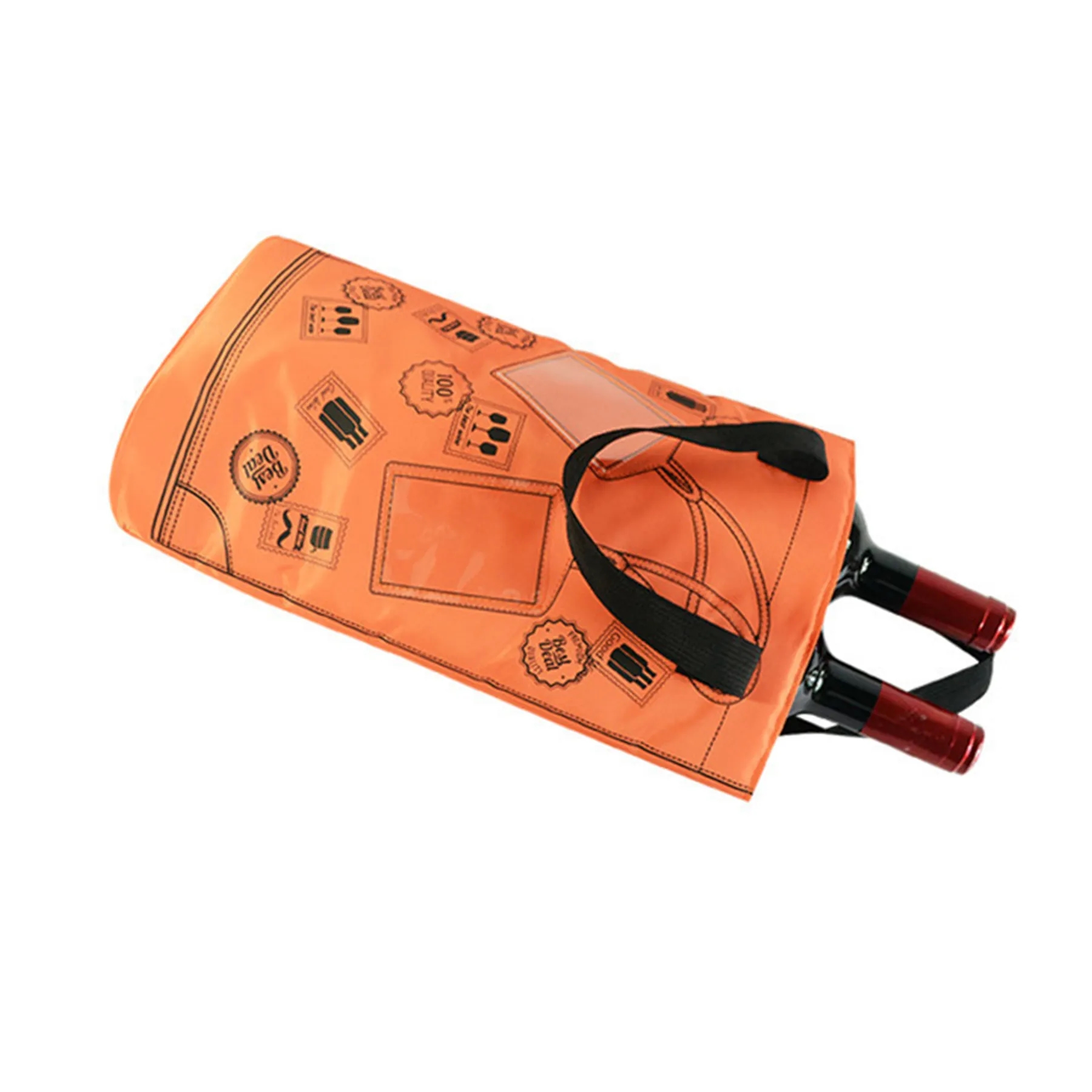 Polyester Champagne Wrapped Gift Ice Packs 1