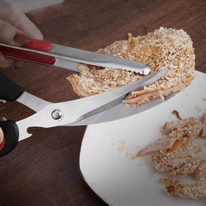 Multi Blade Kitchen Scissors With Ergonomic Dual Color Grip 15