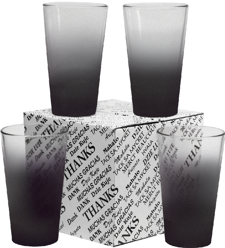 16 oz. Mixing Glass Thank You Set 29