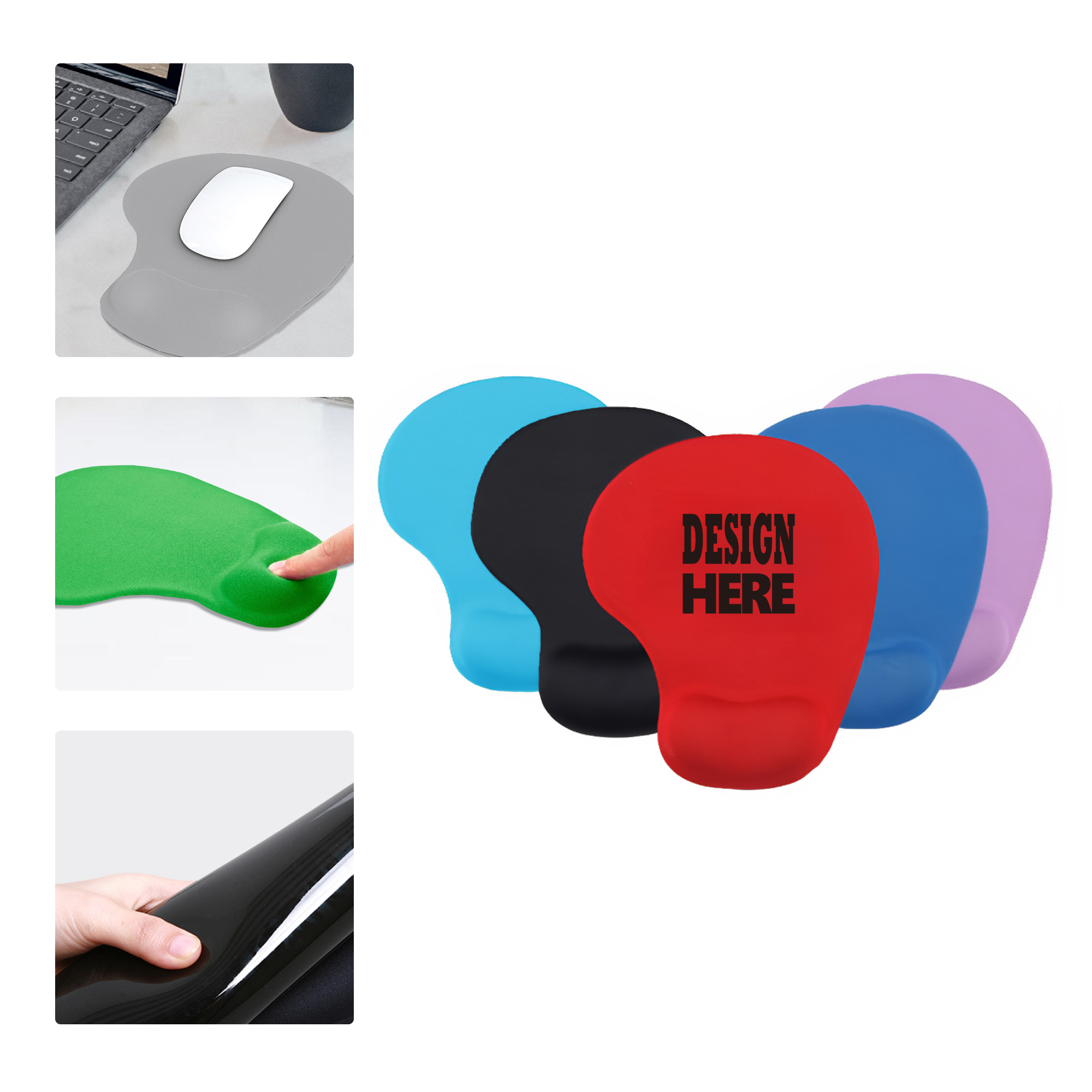 MOQ 50 Silicone Wrist Support Mouse Pad 2