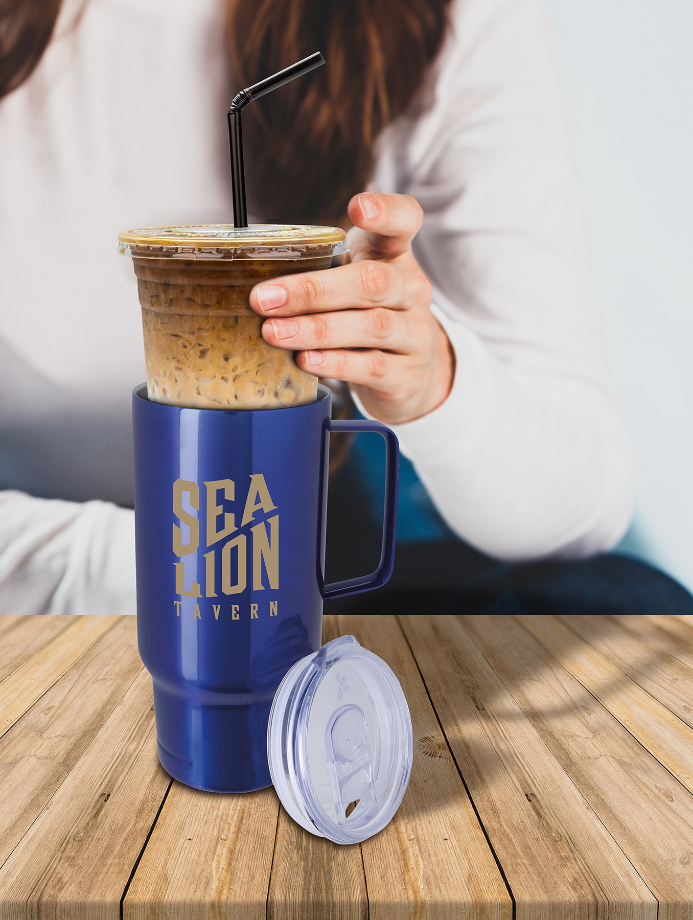 Koozie® Handle Tumbler - 30 oz 8