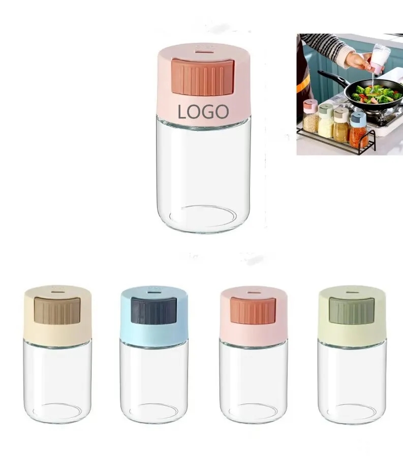 Press-type sealed condiment bottle & spice containers 1