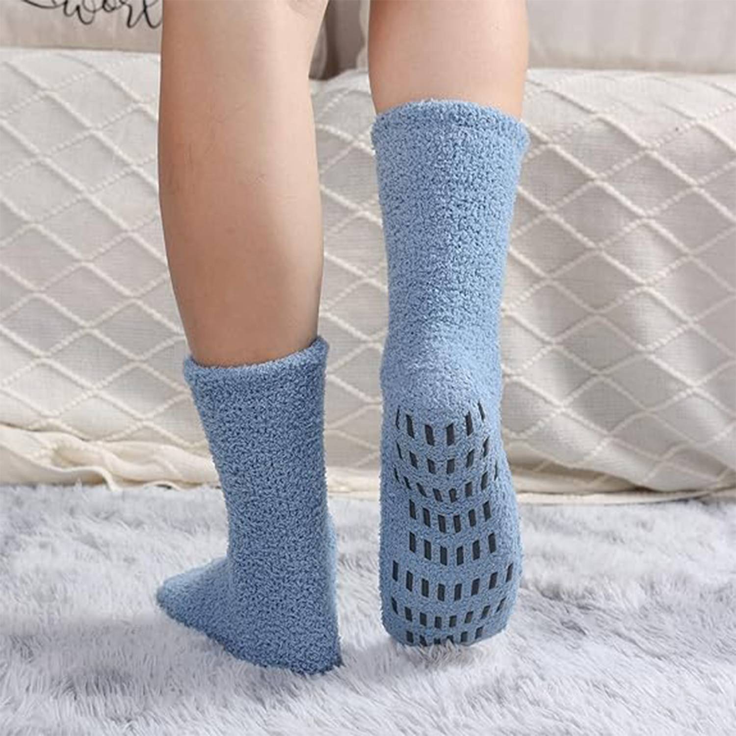 Men's Home Slippers with Grip Socks Non-Slip 11