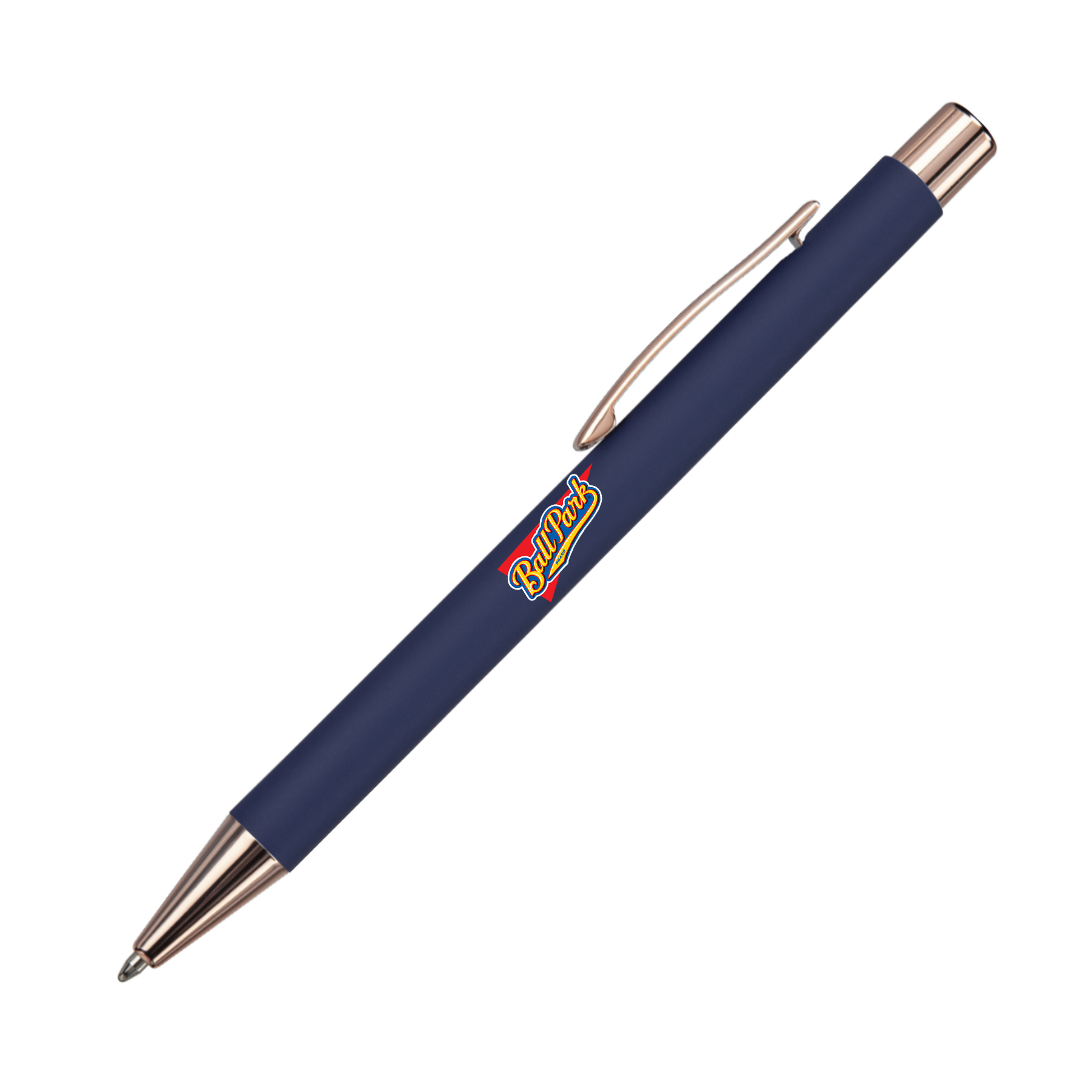 Kelvin-VII Soft Touch Pen with Rose Gold Accents 2