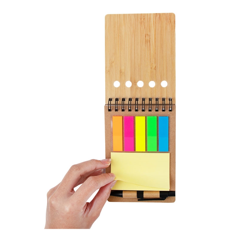 Ridgecrest 3-in-1 Bamboo Jotter w/Pen 8